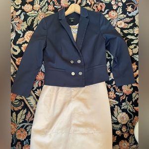 Ann Taylor Petite Navy Blue Blazer